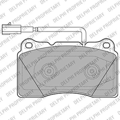 Afbeelding van Delphi Diesel Remblokset LP2221
