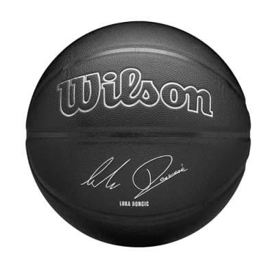 Afbeelding van Wilson NBA Player Evergreen BSKT Luka, Unisex, Zwart, basketbal, maat: 7