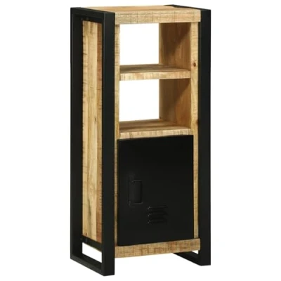 Afbeelding van vidaXL Badkamer Wandkast 40x30x90 cm Massief Ruw Hout Mango