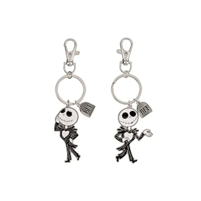 Afbeelding van Peers Hardy Disney The Nightmare Before Christmas Zwart, Wit en Zilver BFF Sleutelhanger Set