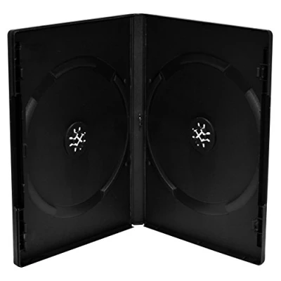 Afbeelding van DVD Case for 2 discs, 14mm, machine packing grade, black