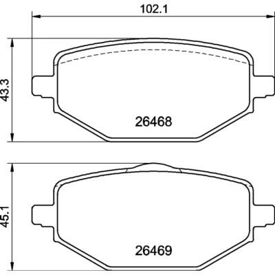 Afbeelding van Brembo Remblokset P 68 076