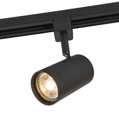 Afbeelding van QAZQA Smart railspot zwart 1 fase incl. Wifi GU10 Jeana