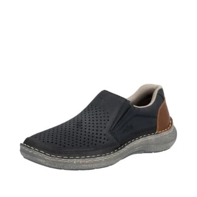 Afbeelding van Rieker Mocassins, Heren, Maat: 42, Blau Hoogwaardig imitatieleer
