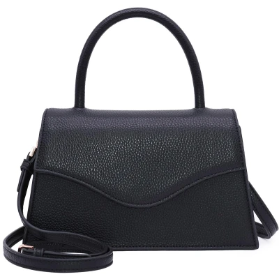 Afbeelding van Milisente Clutch Dames Leren Avondtas Voor Bruiloft Clutches Handtas Schoudertas (Embossed Zwart)