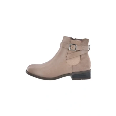 Afbeelding van Elara Chunkyrayan Enkellaarsjes voor dames, geïnspireerd op Chelsea boot, Khaki London, 41 EU