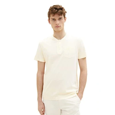 Afbeelding van TOM Tailor MIT Starker Waschung Tshirt basic, Heren, Maat: XL, Vintage beige