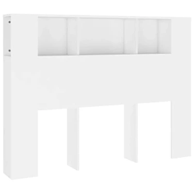 Afbeelding van vidaXL Hoofdbordkast 140x18,5x104,5 cm wit, hoofdeindekast, hoofdbord kast, bedombouw hoofdeindekasten, kasten, kasten