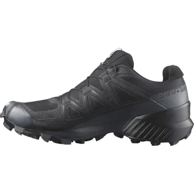 Afbeelding van Salomon SPEEDCROSS GORE TEX heren Hiking Shoe,Black / Black Grey,45 1/3 EU