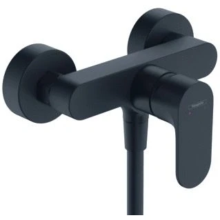 Afbeelding van Hansgrohe rebris s eengreeps opbouw douchemengkraan met 2 doorstroomhoeveelheden mat zwart 72643670