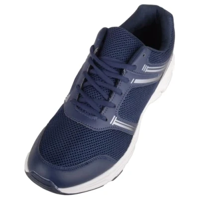 Afbeelding van Heren lichtgewicht veterschoenen met brede pasvorm, marineblauw, 11 UK Wide