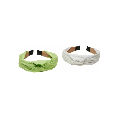 Afbeelding van Urban Classics Light WITH KNOT 2PACK Haaraccessoire, Maat: One Size, Lightmint white