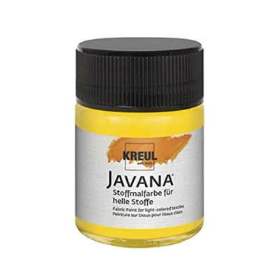 Afbeelding van Javana goudgele textielverf 50ml Voor licht en donker gekleurd textiel