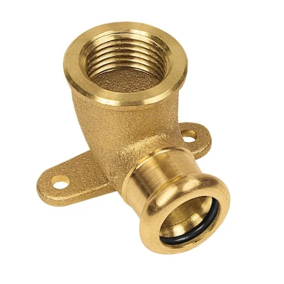 Afbeelding van Bonfix Perskoppeling Koper Muurplaat 1/2&quot;x14mm