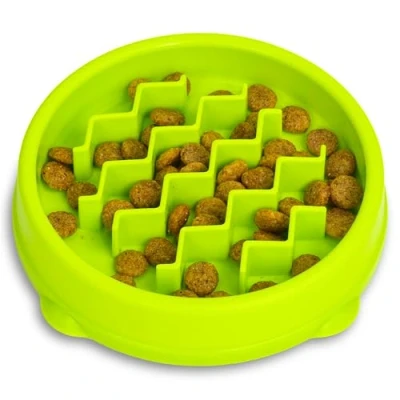 Afbeelding van Outward Hound Cat Fun Feeder Wave Lime 14,0 x 15,2 2,5 cm