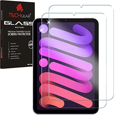 Afbeelding van TECHGEAR [2 Pack iPad Mini 6, 6e generatie GLASS Edition, Gehard glas Screen Protector [9H taaiheid] [HD helderheid] [Krasbestendig] [Geen luchtbel] Voor 8.3 inch 2021