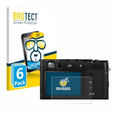 Afbeelding van BROTECT Screenprotector voor Fujifilm X100VI Folie Beschermfolie transparant (6 Stuks)