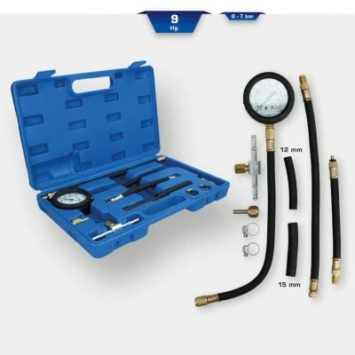 Afbeelding van BRILLIANT TOOLS BT581250 Brandstofinspuitpompdruk testerset, 9 dlg [Powered by KS TOOLS]