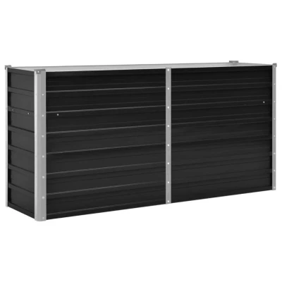 Afbeelding van Plantenbak verhoogd 160x40x77 cm gegalvaniseerd staal antraciet