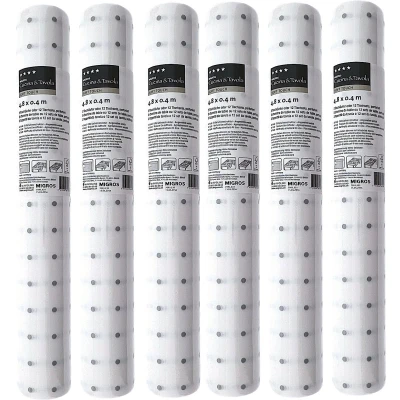 Afbeelding van 3 IN 1 ROL Tafelloper en Placemats Airlaid Stippen 40 x 480 cm 6 Stuks