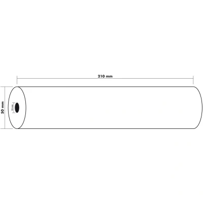 Afbeelding van Exacompta Ref 40925E Papierrol voor faxapparaat 210 mm breed x 50 hoog 30 m lengte, geschikt de meeste faxapparaten, papier van 55 g/m², kern 12 (1 artikel)