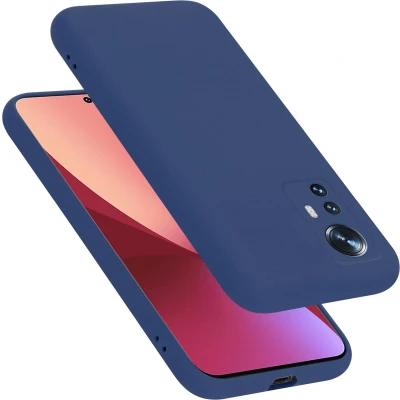 Afbeelding van Cadorabo Hoesje geschikt voor Xiaomi 12 / 12X Case in LIQUID BLAUW Beschermhoes TPU silicone Cover