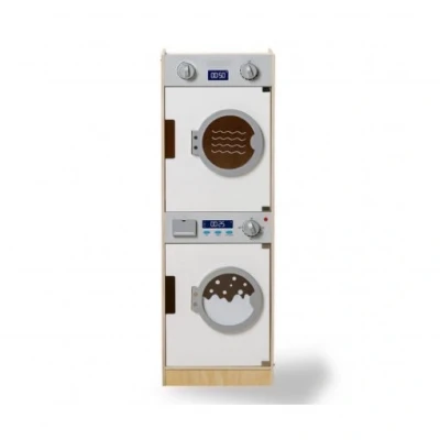 Afbeelding van Mamamemo houten wasmachine en wasdroger