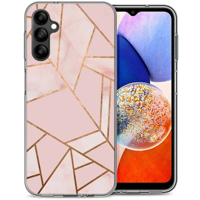 Afbeelding van Samsung Galaxy A14 (5G) Hoesje Siliconen en TPU (zacht) iMoshion Softcase/Backcover Roze Telefoonhoesje