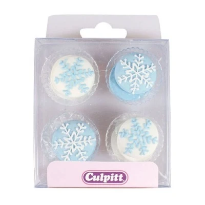 Afbeelding van Culpitt Suikerdecoratie Sneeuwvlok, 12 stuks (Frozen)