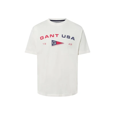 Afbeelding van GANT Graphic Tshirt print, Heren, Maat: XL, Cream
