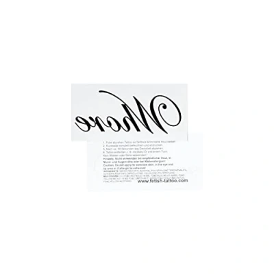 Afbeelding van 5 x Whore Tattoo belettering in zwart Kinky Fetish Temporary (5)