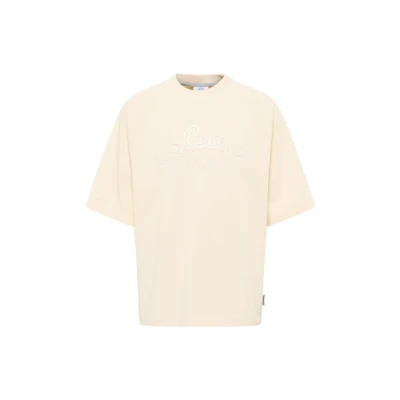 Afbeelding van Carlo Colucci Tshirt print, Heren, Maat: Large, Beige
