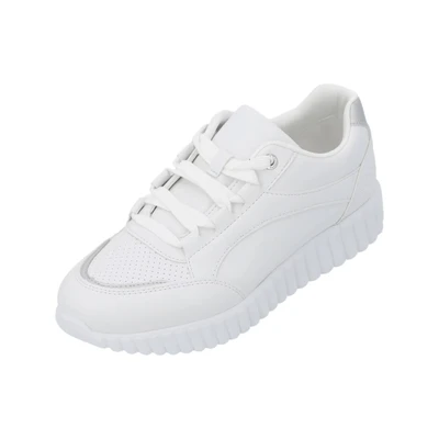 Afbeelding van bugatti 445 AI605 sneakers voor dames, wit/zilver, 37 EU, wit, zilver, EU