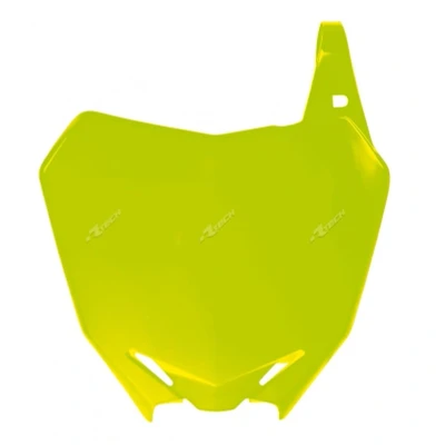Afbeelding van R Tech Voornummerbord Suzuki RMZ250 2010 2018 RMZ450 2008 2017 Fluor Geel