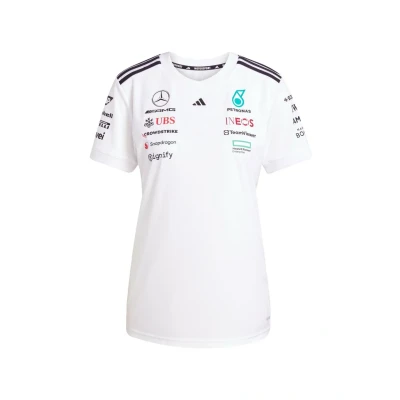 Afbeelding van adidas Originals Mercedes AMG Petronas Formula ONE TEAM Driver White Women Tshirt print black, Dames, Maat: Small, black