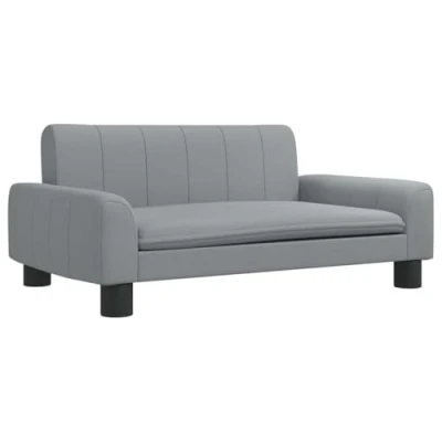 Afbeelding van vidaXL Hondenmand 70x45x30 cm stof lichtgrijs
