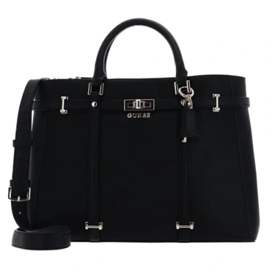 Afbeelding van Guess Emilee Society Carryall Handtas, Dames, Maat: One Size, Black