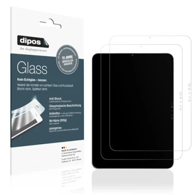 Afbeelding van dipos I 2x Screen Protector mat compatibel met Apple iPad Pro 13 inch M4 2024 Flexibele Glas 9H Display Bescherming