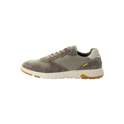 Afbeelding van camel active Canvas sneakers met lederen afwerking Maat menswear 41 Khaki