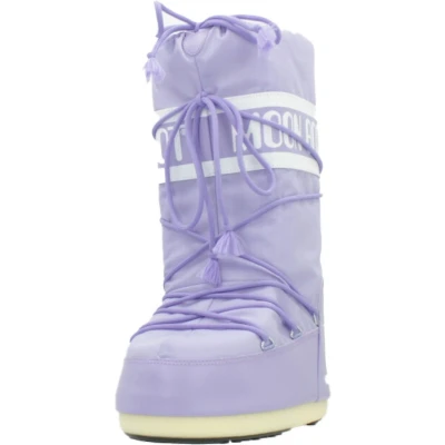 Afbeelding van Moon Boot ICON Unisex Veterlaarzen, Maat: 39 41, Lilac Imitatieleer/ textiel