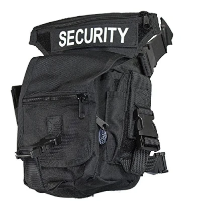 Afbeelding van Tactische heuptas, &quot;Security&quot;, zwart, been en riembevestiging