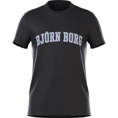Afbeelding van Björn Borg Essential Shirt Tshirt print, Heren, Maat: Large, Black beauty