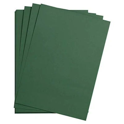 Afbeelding van Clairefontaine Ref 975279C Maya glad gekleurde tekenkaart (verpakking van 25 vellen) 185gsm A4 (29,7 x 21cm) Antieke groene kleur Diep geverfd, zuurvrij, pH neutraal