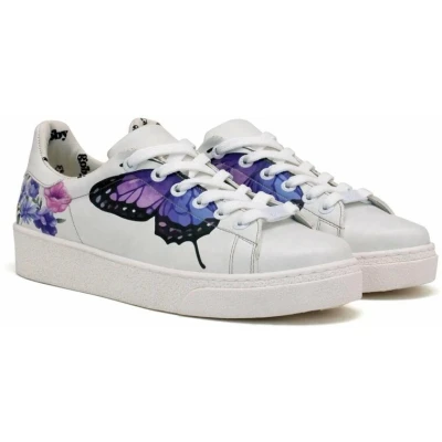 Afbeelding van Goby Butterfly Bloom Sneakers Dames Vegan Leer Maat 39
