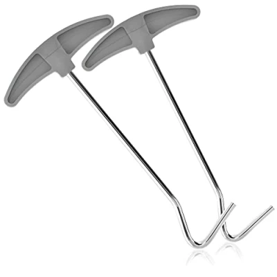 Afbeelding van COM FOUR® 2x haringentrekker haaktrekker voor eenvoudig verwijderen van haringen, haken en haringen tentaccessoires kamperen buiten (Kunststof 2 stuks)