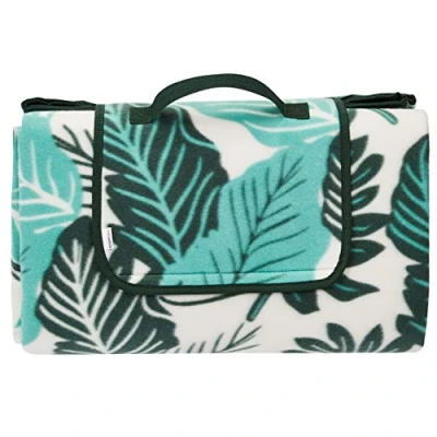 Afbeelding van Amazon Basics Picknickkleeid met waterdichte achterkant, meerdere kleuren, bladdesign, 200 x cm