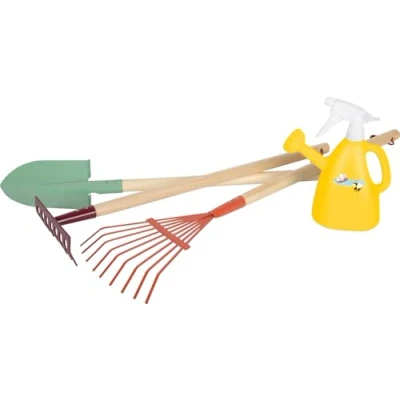 Afbeelding van small foot tuingereedschap set met gieter &quot;Tiny Garden&quot;, tuinset 2 in 1 en robuust gereedschap, voor kinderen vanaf 3 jaar, 12663