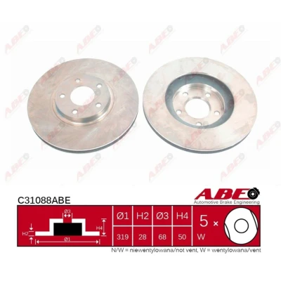 Afbeelding van ABE Remschijven C31088ABE