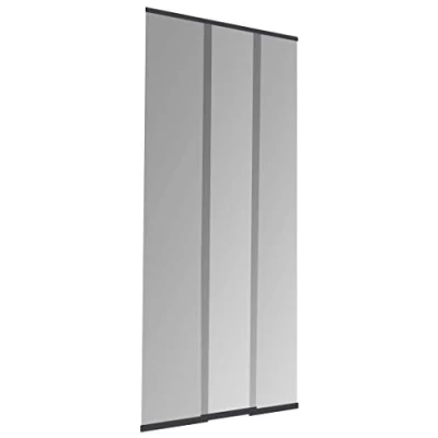 Afbeelding van Windhager insectenhor PLUS deurgordijn Easy louvre gordijn vliegenhor, individueel in te korten, 95 x 220 cm, antraciet