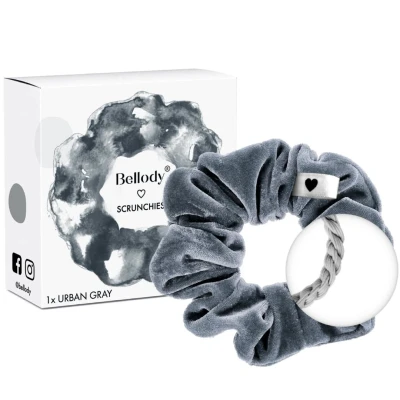 Afbeelding van Bellody Scrunchie Haargummie Urban Grijs